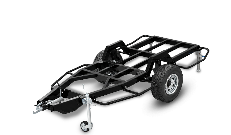 Modular caravan chassis