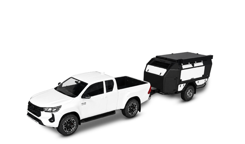 4x4 Caravan being towed